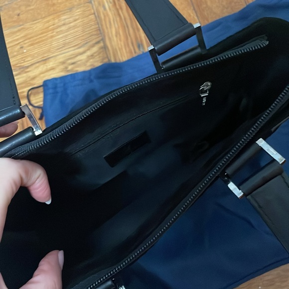 Swarovski black suede purse with black crystals, slightly used in good condition - Picture 4 of 5